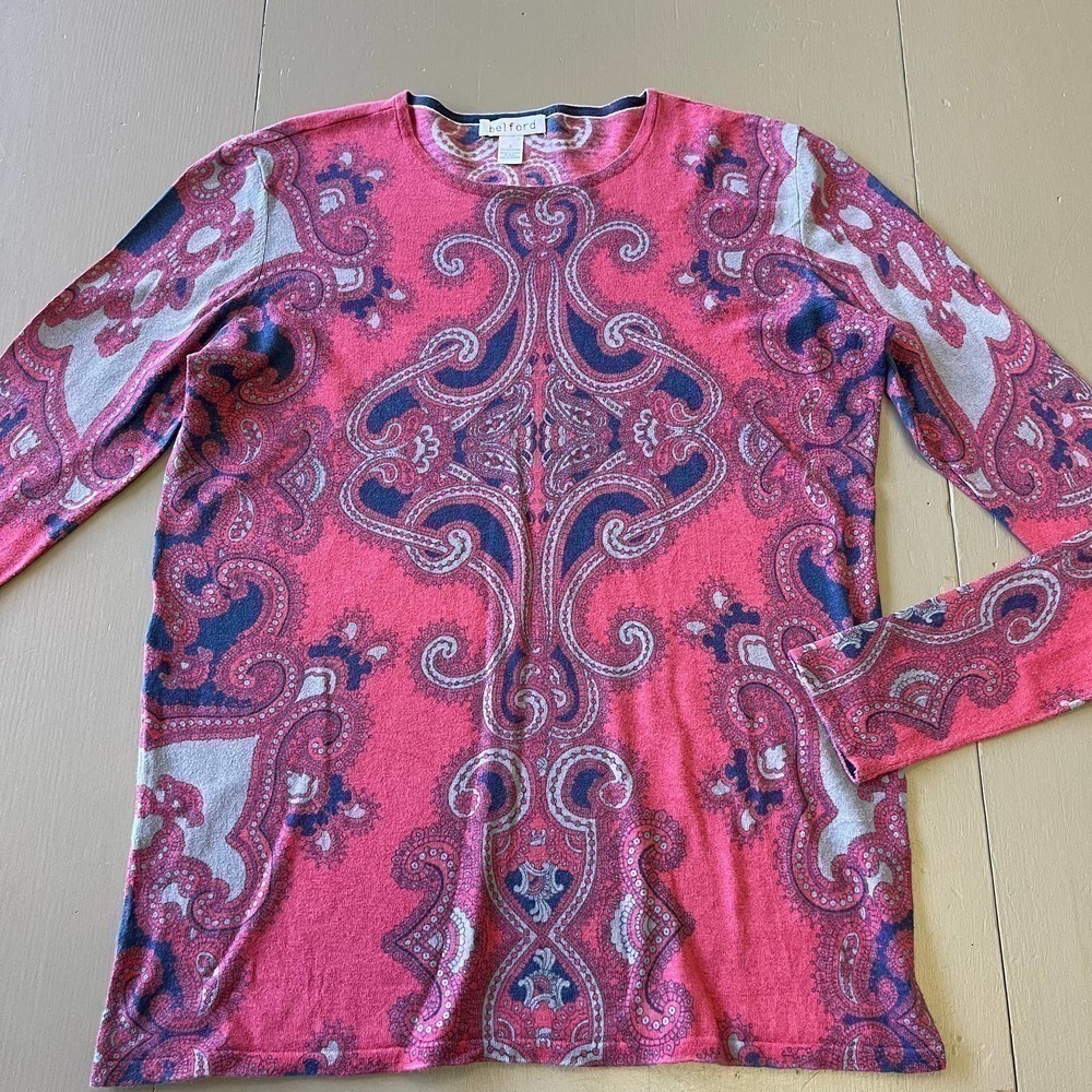 Belford Women's 100% Pima Cotton Sweater Sz Small